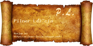 Pilner Lúcia névjegykártya